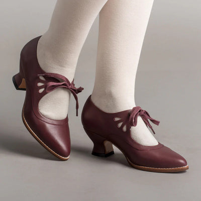 Damen Schuhe mit Cutouts und niedrigem Absatz