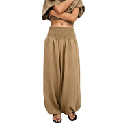 Anavie - Weiche Haremshose – Khaki