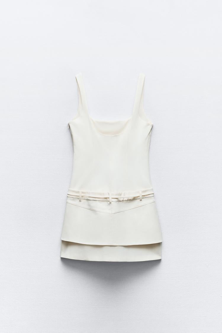 Minikleid mit Layer-Look | Breite Träger | Figurbetonter Schnitt