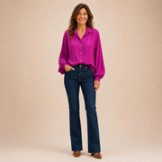Adorina - Fließende Bluse – Lila