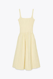 Mary | Minimalistisches Sommerkleid – gelb