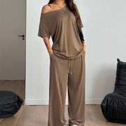 Kaeloria - Komfortables Loungewear-Set – Camel