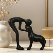 Avaloria - Herzliche Hundeliebhaber-Figur – Schwarz