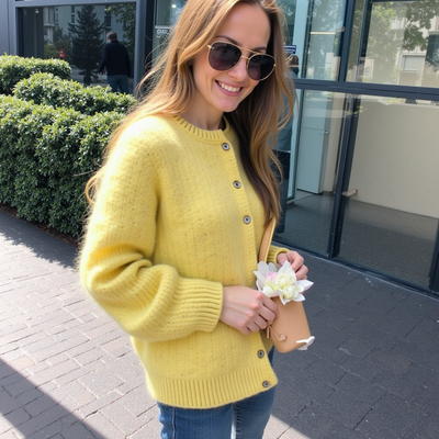 ModenGlanz | Kuschelige Strickjacke