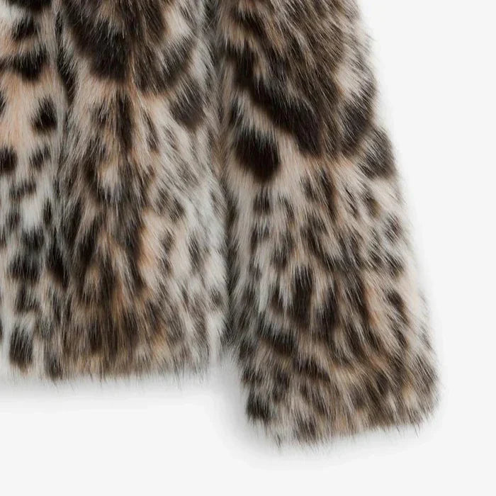 JACKE AUS LEOPARDEN | KUNSTFELL