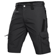 Outdoor-Camouflage-Trainingsshorts mit Mehrfachtaschen für Herren – Schwarz