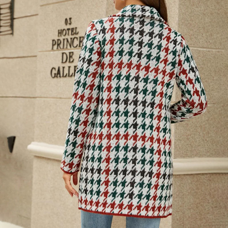 Mantel mit Karomuster | Reverskragen | Klassisch-modern