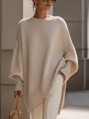 Ashlyn - weicher Oversize-Pullover – Beige