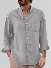 Tristan - Soft-Touch-Hemd – Grau