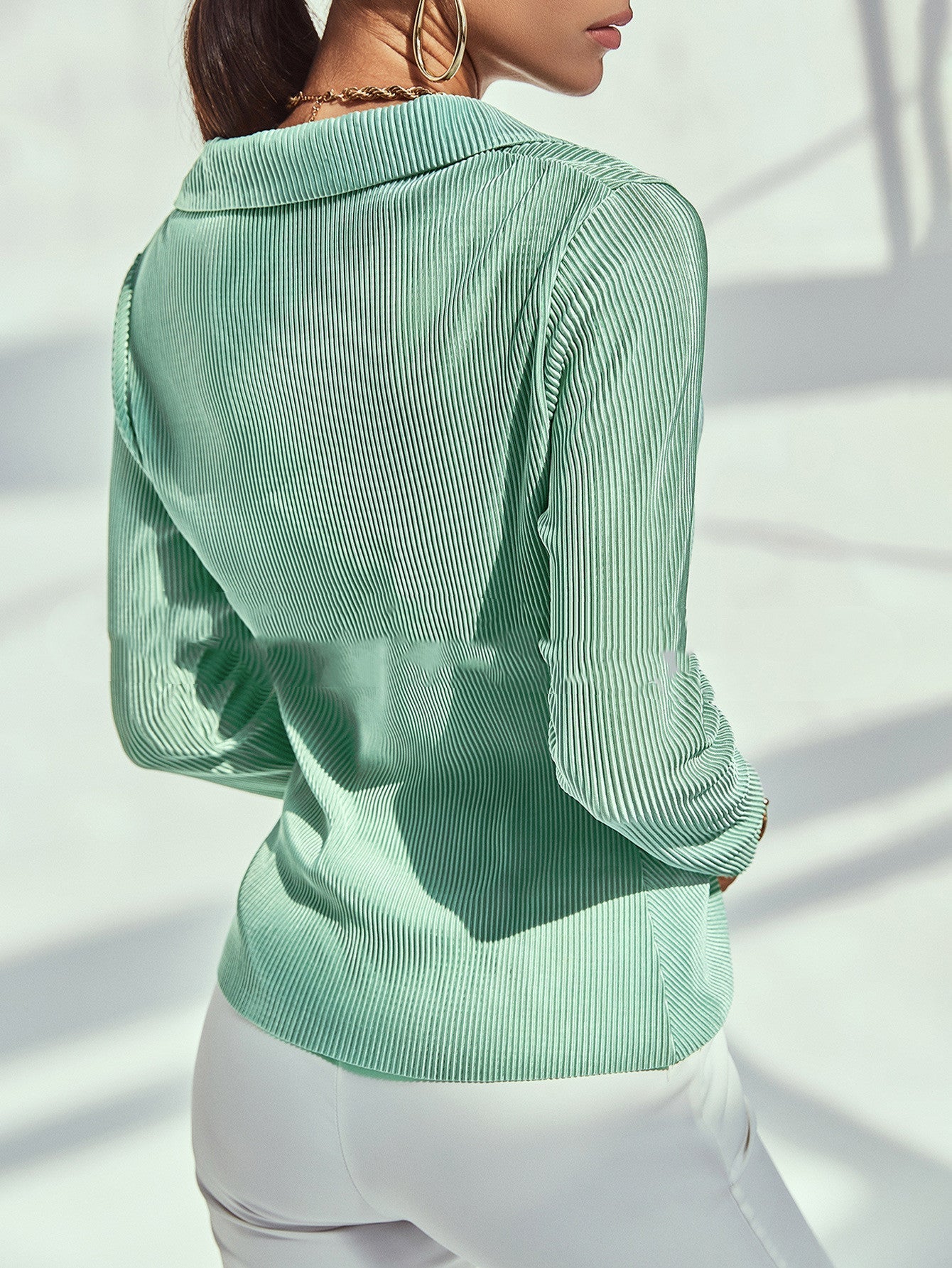 Vortexa | Bluse mit gedrehter Front