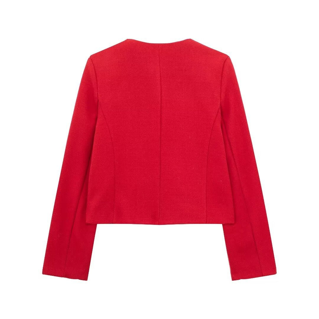 Seraphina - Modischer Kurzmantel mit Umschlagdetail, vielseitig