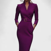 MANDARIN™  / ELEGANTES KLEID – Violett