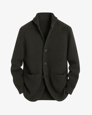 Edmund | Herren Strickjacke mit Knöpfen Cardigan – Grau