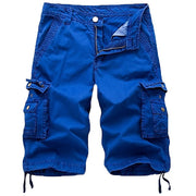 Crestsport Herren Cargo-Shorts aus Twill mit Mehrfachtaschen – Blau