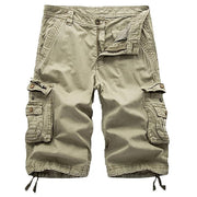 Crestsport Herren Cargo-Shorts aus Twill mit Mehrfachtaschen – Khaki