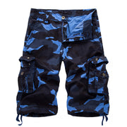 Sommerfeld | Outdoor Tarnmuster Cargo Shorts (1 kaufen, 1 GRATIS dazu) – Camo-Blau