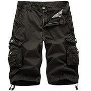 Crestsport Herren Cargo-Shorts aus Twill mit Mehrfachtaschen – Dunkelgrau