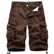 Crestsport Herren Cargo-Shorts aus Twill mit Mehrfachtaschen – Braun