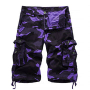 Sommerfeld | Herren Camouflage-Cargoshorts (1 kaufen, 1 GRATIS dazu) – Tarnfarben-Lila