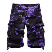Sommerfeld | Outdoor Tarnmuster Cargo Shorts (1 kaufen, 1 GRATIS dazu) – Camo-Lila