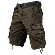 Herren Cargo-Shorts mit mehreren Taschen – Jetzt 2 Stück kaufen und heute kostenlosen Versand erhalten! – Dunkelgrau