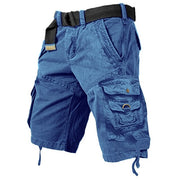 Herren Cargo-Shorts mit mehreren Taschen – Jetzt 2 Stück kaufen und heute kostenlosen Versand erhalten! – 🔥Blau