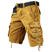 Herren Cargo-Shorts mit mehreren Taschen – Jetzt 2 Stück kaufen und heute kostenlosen Versand erhalten! – Gelb