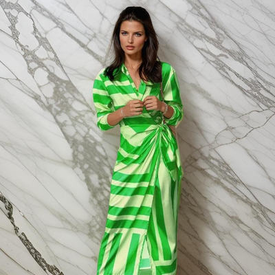 Miral | Elegantes Wickelkleid mit Muster