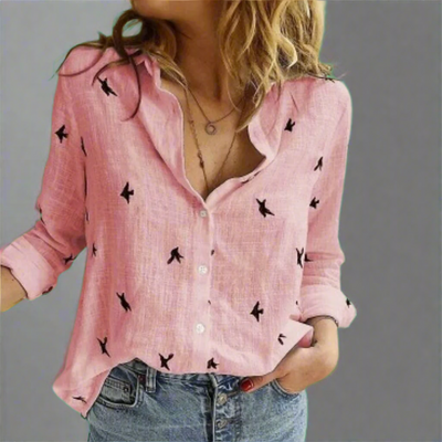 Solveig | Premium Baumwollbluse mit elegantem Schnitt