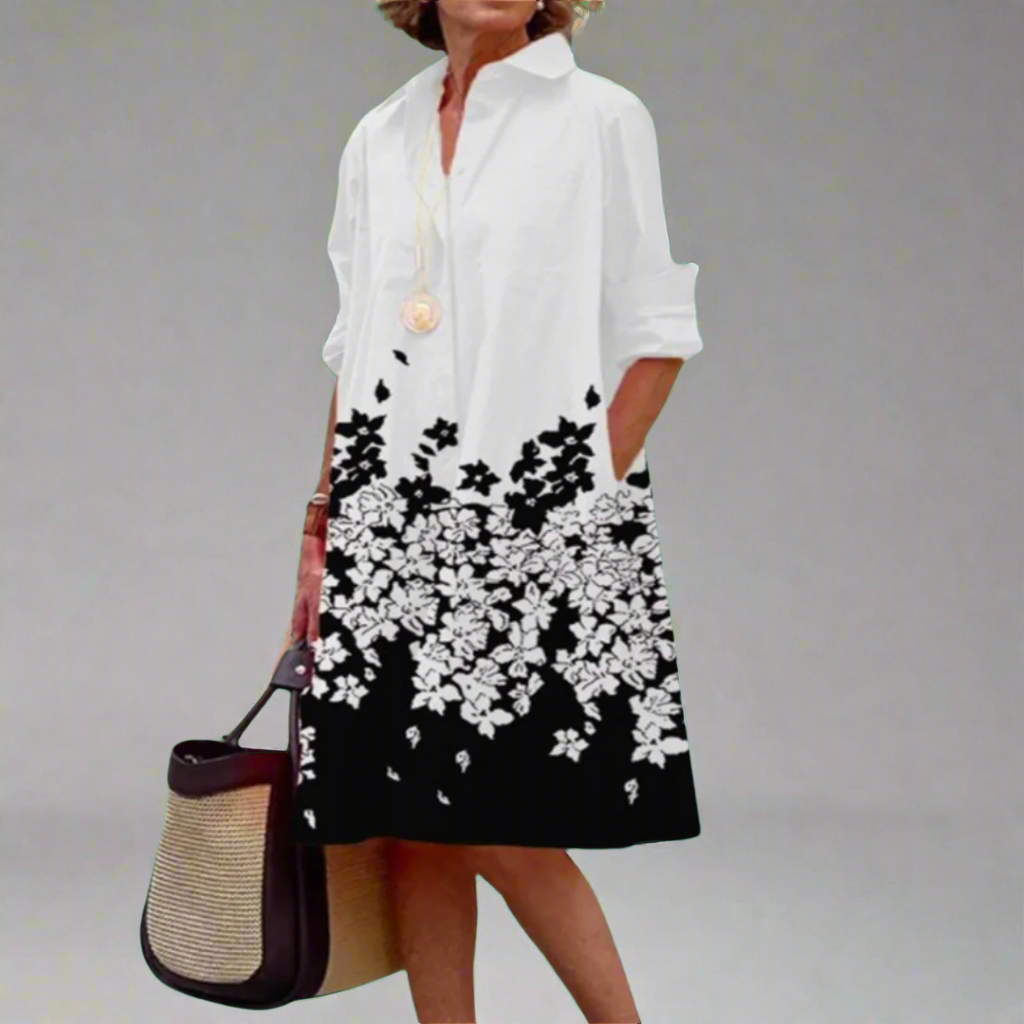 Ilonka | Handgefertigtes Premium-Midikleid mit Polka-Dots