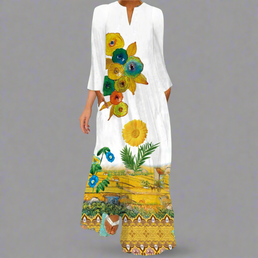 Krimhildis | Luftiges Maxikleid für elegante Sommertage