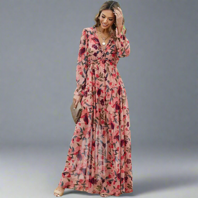 Winelisa | Elegantes Kleid mit Langen Ärmeln