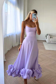 Blair | Anmutiges Fließendes Kleid – Lila