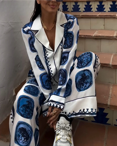 Zweiteiler-Set | Auffälliger Print | Elegant & Komfortabel