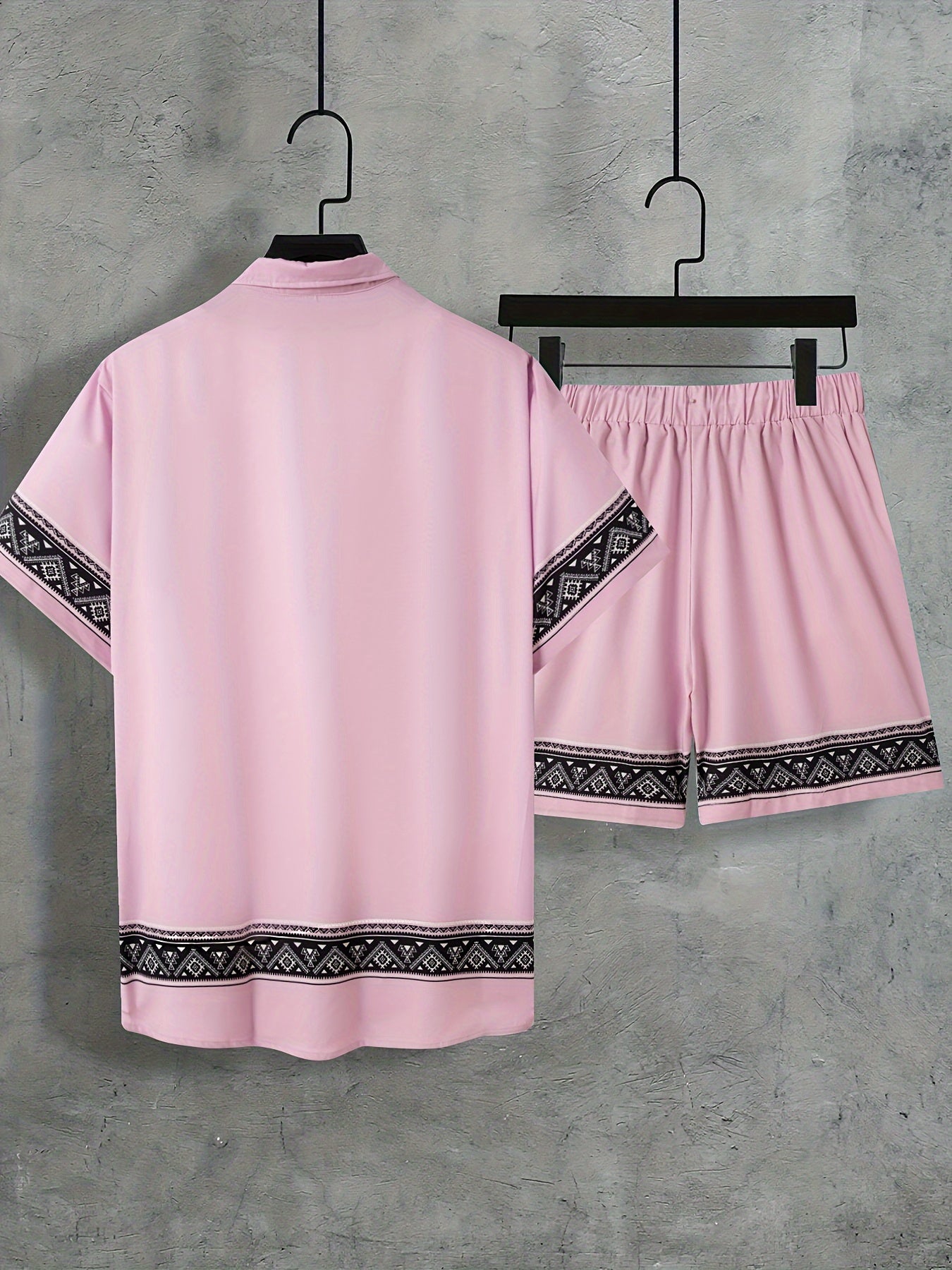 Boho Sommer Set Herren Zweiteilig Shirt und Shorts entspannt - Malik