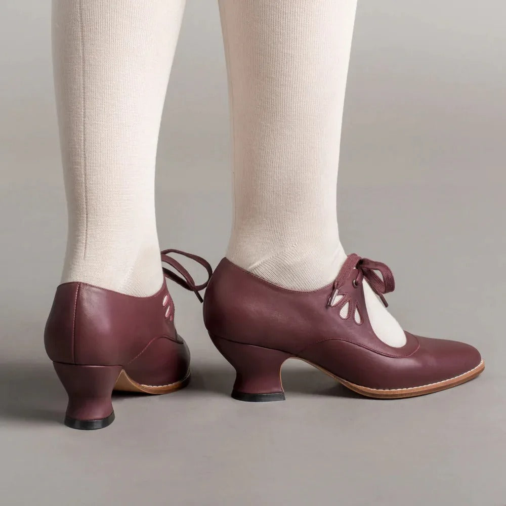 Dellia - Elegante Damen Retro Schuhe Niedriger Absatz