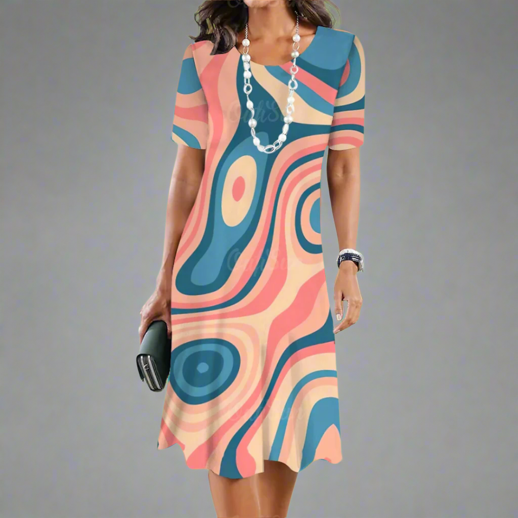 Urswinda | Elegantes Farbverlauf-Sommerkleid