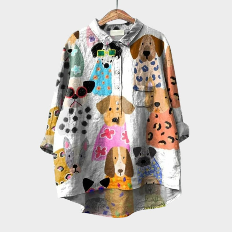 Astrid | Premium Bluse mit Spitzenbesatz