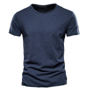 Herren Kurzarm T-Shirt 1+1 Frei – Marineblau