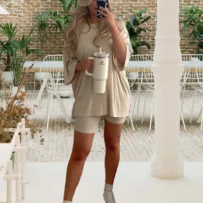 Zweiteilige Lounge- und Freizeitkleidung Damen – Fenja