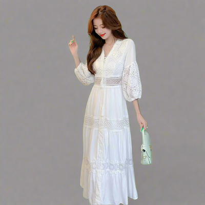 Trixi | Luftiges Maxikleid aus Bio-Baumwolle