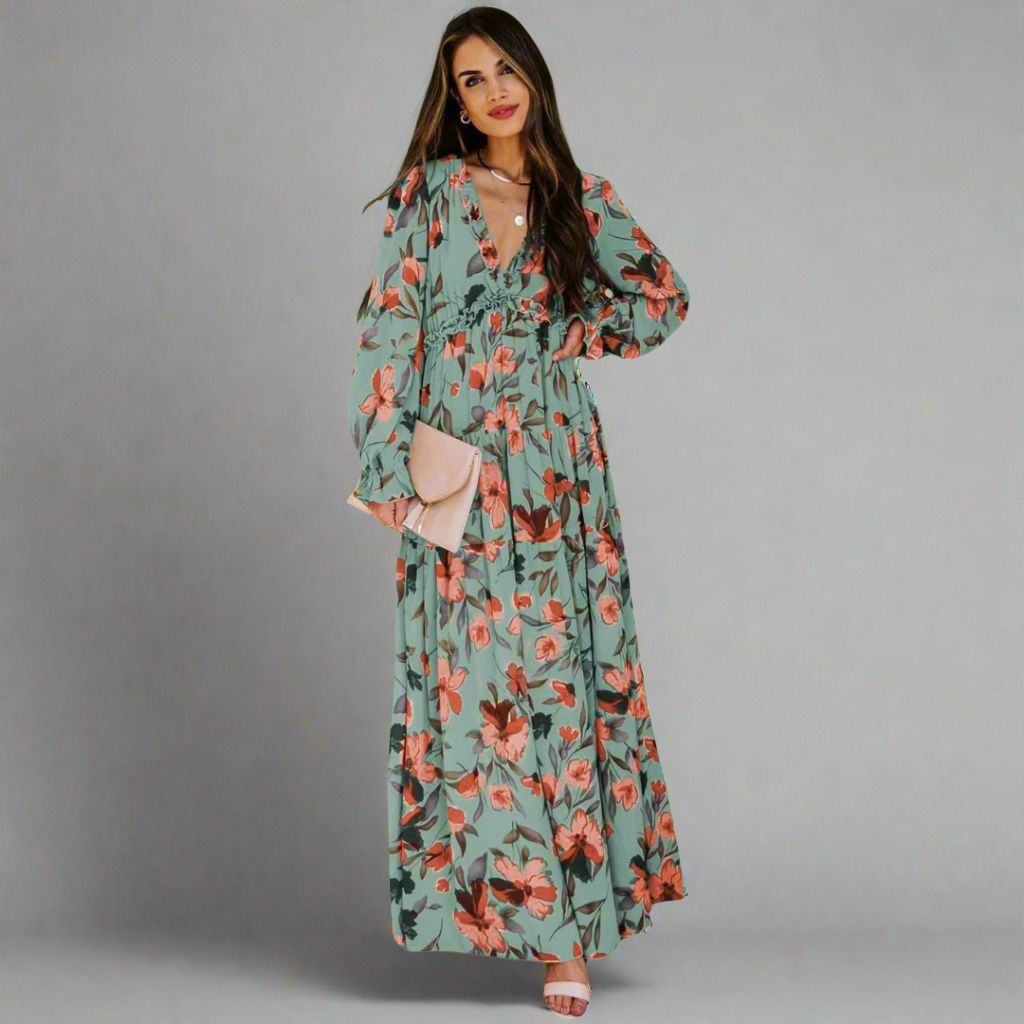 Winelisa | Elegantes Kleid mit Langen Ärmeln