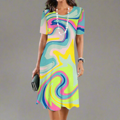 Urswinda | Elegantes Farbverlauf-Sommerkleid