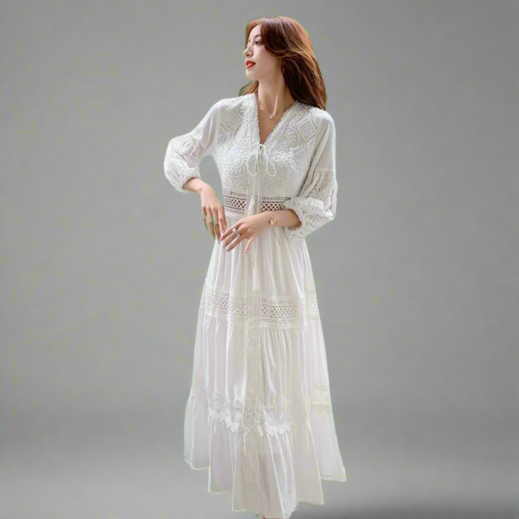 Trixi | Luftiges Maxikleid aus Bio-Baumwolle