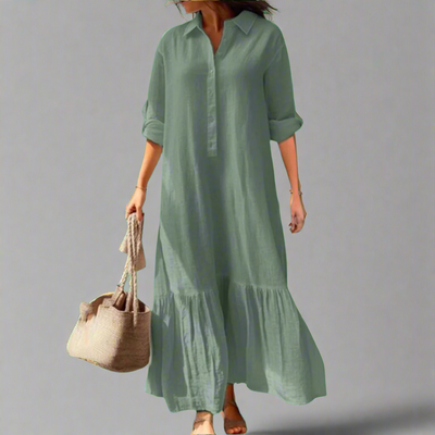 Athelia | Elegantes Frühlings-Hemdkleid aus leichtem Premiumstoff