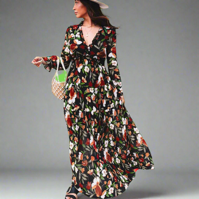 Winelisa | Elegantes Kleid mit Langen Ärmeln