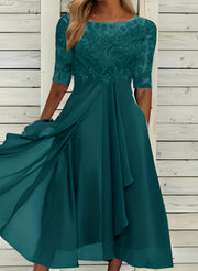 Lena – Midikleid für Damen – Komfortabel und modisch – Dunkelgrün