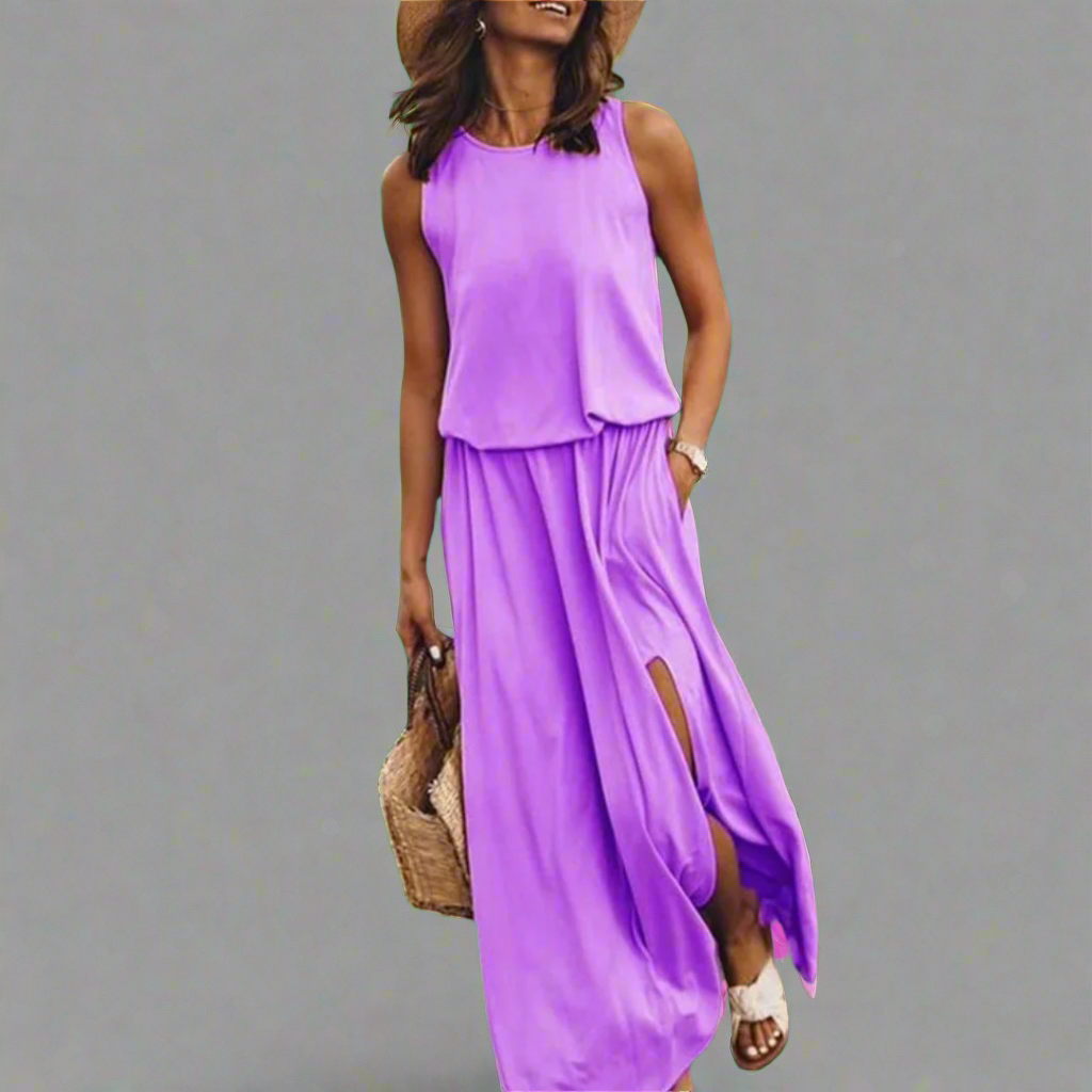 Zobelle | Elegantes farbenfrohes Kleid aus Premium-Qualität