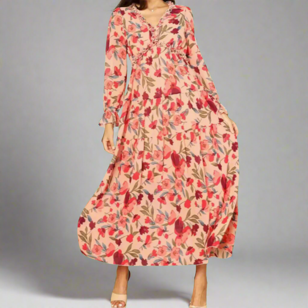 Winelisa | Elegantes Kleid mit Langen Ärmeln