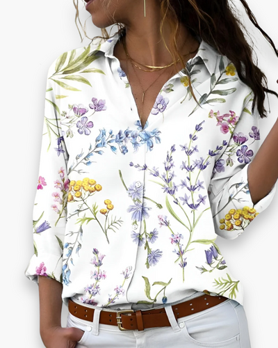 Damen Lässige Druckbluse | Zeitloser Stil